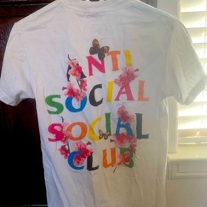 Anti Social Social Club Rainbow Frantic Kkoch Tee Shirt, Size Small